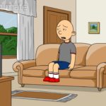 [Go!A Grounded] Classic Caillou watches Cocomelon while grounded
