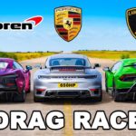 McLaren Artura v Lambo Perf v Porsche 911 Turbo: DRAG RACE