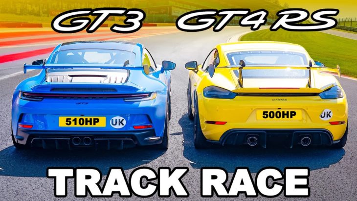 Porsche 911 GT3 v GT4 RS: TRACK RACE